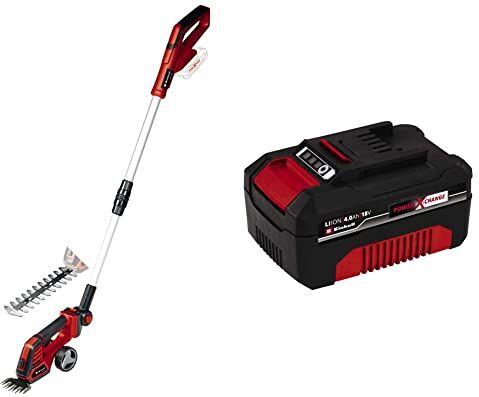 Einhell GE-CG 18/100 Li T-Solo Forbici Tagliasiepi a batteria Power X-Change & Originale Batteria 18V 4,0 Ah Power X-Change