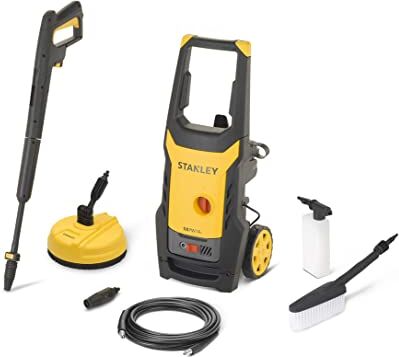 Stanley Idropulitrice ad Alta Pressione SXPW14PE con Patio Cleaner e Spazzola Fissa (1400 W, 110 bar, 390 l/h)