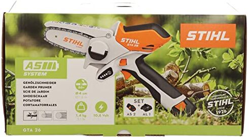 Stihl Taglialegna a batteria GTA 26, con batteria AS 2 e caricatore AL 1