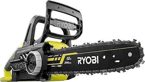 Ryobi OCS1830 Elettrosega Brushless a Batteria 18V ONE+, Impugnatura Ergonomica, Freno Catena Automatico, Batteria Non Inclusa, Barra 30 cm, Velocità Catena 10m/s