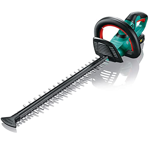 Bosch Tagliasiepi a batteria AHS 50-20 LI (1 batteria da 2,5 Ah, caricabatteria, lunghezza di taglio 50 cm, spessore di taglio 20 mm, sistema da 18 Volt)