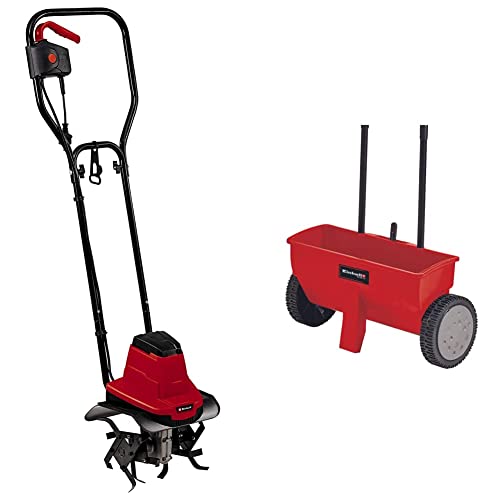 Einhell GC-RT 7530 Zappatrice Elettrica, Rosso Nero & GC-SR 12 Carrello Spargitore, ‎Standard