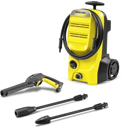 Kärcher K 4 Power Control Idropulitrice ad Alta Pressione da 130 bar, 1800W, Idropulitrice elettrica professionale ad acqua fredda, 2 accessori e pistola LED, Giallo/Nero