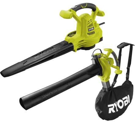 Ryobi RBV2800CSV Soffiatore aspiro-trituratore elettrico 2800 W 2 in 1 verde