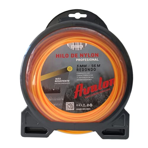 Avalon Filo Rotondo in Nylon Universale per decespugliatore e Tosaerba (3 mm x 56 m)