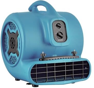 XPower Mighty Air Mover Ventilatore da avimento Ventilatore er asciugatrice Ventilatore er rato all'aerto con resa di corrente esterna (Blu, -800TC)