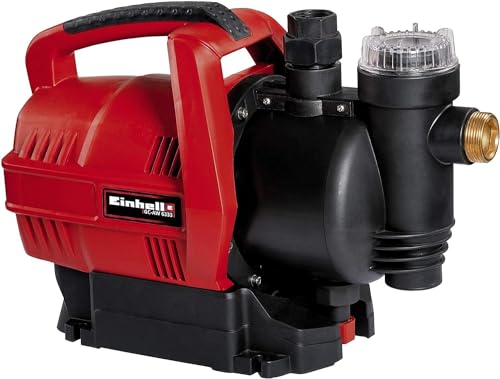 Einhell Macchina per acqua sanitaria GC-AW 6333 (630 W, pressione 3,6 bar, portata 3300 l/h, prefiltro, valvola di ritegno, flussostato automatico con indicatore LED)