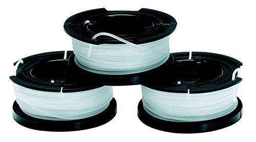 Black & Decker Kit 3 Rocchetti Filo Nylon Reflex, Accessori per tagliabordi, 3 x 10 m di Filo, 1.5 mm Spessore