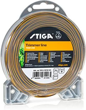 Stiga Cavo per Tagliabordi , Nylon, 15m, Diametro 2.4mm, Rotondo, Materiale Stratificato