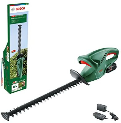 Bosch Tagliasiepi a batteria EasyHedgeCut 18V-52-13 (1 batteria da 2.0 Ah; 18 Volt System; lunghezza barra 52 cm; per tagliare piccole siepi)