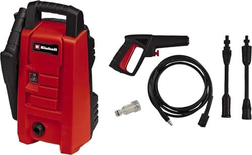 Einhell TC-HP 90 Idropulitrice (tensione 220-240 V, potenza 1200 W, pressione 90 bar, portata 372 L/h, incl. Filtro, pistola, tubo flessibile, lancia e ugello)