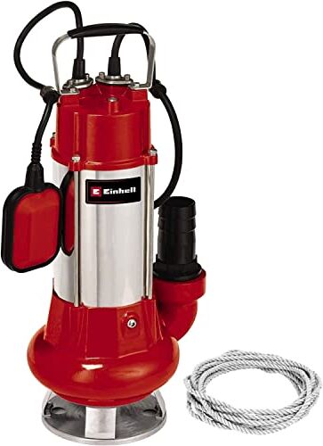 Einhell Pompa per acque scure GC-DP 1340 (1300 W, portata max 23000 L/h, prevalenza 10 m, immersione max 5 m, corpi estranei fino a 40 mm, extra robusta)