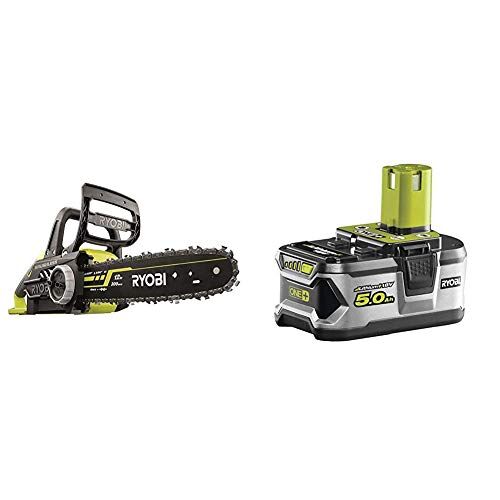 Ryobi ocs1830 Motosega elettrica senza fili guida 30 cm +  RB18L50 Batteria al litio 5,0 Ah