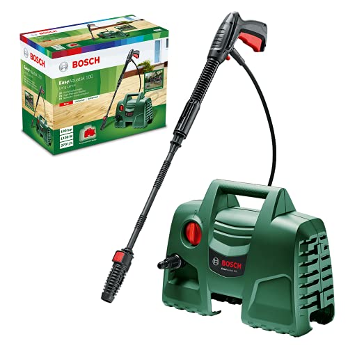 Bosch Idropulitrice EasyAquatak 100 Long Lance (1100 W, flessibile da 5 m, portata massima: 270 l/h, ugello con getto variabile, confezione in cartone)