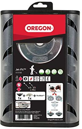 Oregon Jet-Fit Testina decespugliatore a 2 fili, Testina Easy-Load per decespugliatori ad albero dritto 25cc Plus, per uso professionale o intenso con FlexiBlade Strimmer Line ()