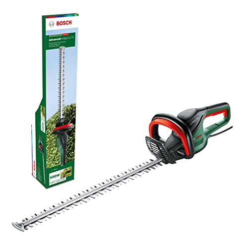 Bosch Tagliasiepi elettrico AdvancedHedgeCut 70 (500 Watt, lunghezza barra: 70 cm, per siepi grandi, spessore di taglio: 34 mm)