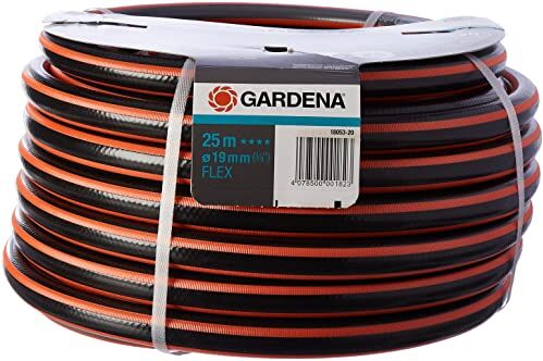 Gardena Tubo  Comfort Flex da 19 Mm (3/4 Pollice), 25 M: Tubo da Giardino Flessibile, Pressione di Scoppio di 25 Bar, Senza Componenti di Sistema (-20)