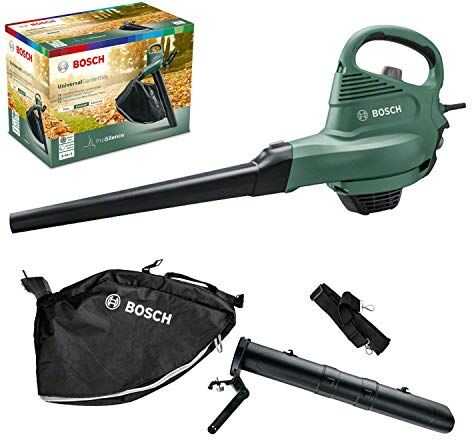 Bosch Lawn  Soffiatore/Aspiratore UniversalGardenTidy (1800 Watt, Velocità di soffiatura: 165-285 km/h), Verde/Nero