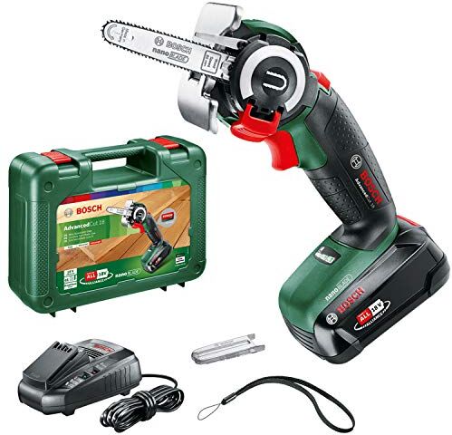 Bosch Microsega a Batteria Nanoblade AdvancedCut 18, 1 Batteria, Tecnologia Nanoblade, Sistema da 18 Volt, Multicolore, ‎11 x 8.5 27 cm