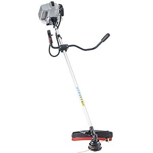 AL-KO Decespugliatore a scoppio 33cc, 2tempi, Larghezza di lavoro 41 cm con filo, 25 cm con lama, impugnatura doppia Dotazione filo e lama 3 denti. Peso 7,3kg AL-KO Decespugliatore a scoppio 33cc, 2tempi, Larghezza di lavoro 41 cm con filo, 25 cm con lama, impugnatura doppia Dotazione filo e lama 3 denti. Peso 7,3kg