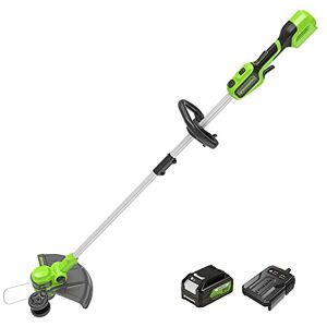 GREENWORKS G40LT33K2 Tagliabordo a filo 33cm - Giardini piccoli e medi GREENWORKS G40LT33K2 Tagliabordo a filo 33cm - Giardini piccoli e medi