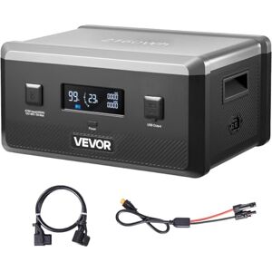 VEVOR Batteria Aggiuntiva per Stazione di Alimentazione Portatile, Batteria di Espansione Aggiuntiva LiFePO4 da 2160 Wh con 3 Porte di Uscita per Uso Domestico, Campeggio, Viaggio, Camper, Emergenze VEVOR Batteria Aggiuntiva per Stazione di Alimentazione Portatile, Batteria di Espansione Aggiuntiva LiFePO4 da 2160 Wh con 3 Porte di Uscita per Uso Domestico, Campeggio, Viaggio, Camper, Emergenze