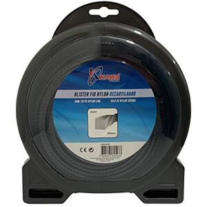 Filo di nylon Kawapower 4mm 21M Tinto per decespugliatore Filo di nylon Kawapower 4mm 21M Tinto per decespugliatore