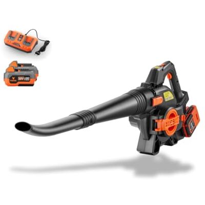 Fuxtec Soffiatore/Aspirafoglie a Batteria 40V 2-in-1 FX-E2LBSSET, Set Completo con 2 Batterie 2Ah e Doppio Caricatore, Potenza 685 m³/h, Impugnatura Ergonomica, Regolatore di Velocità Fuxtec Soffiatore/Aspirafoglie a Batteria 40V 2-in-1 FX-E2LBSSET, Set Completo con 2 Batterie 2Ah e Doppio Caricatore, Potenza 685 m³/h, Impugnatura Ergonomica, Regolatore di Velocità