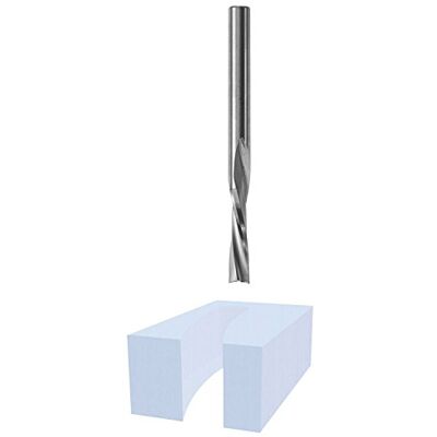 Bosch Punta per fresa in acrilico a doppio flauto da 1/4", 1/4 Bosch Punta per fresa in acrilico a doppio flauto da 1/4", 1/4
