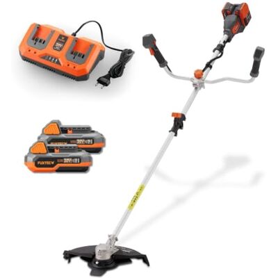 Fuxtec Decespugliatore a batteria 40V FX-E2MSCSET • Tagliabordi e decespugliatore 2 in 1 a batteria con larghezza di taglio di 35 cm • 2x20V • batterie e caricabatterie inclusi • tracolla • 2 livelli Fuxtec Decespugliatore a batteria 40V FX-E2MSCSET • Tagliabordi e decespugliatore 2 in 1 a batteria con larghezza di taglio di 35 cm • 2x20V • batterie e caricabatterie inclusi • tracolla • 2 livelli