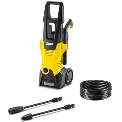 Kärcher Idropulitrice K 3, Pressione max 120 bar, Portata 380 l/h, Area di lavoro 25 m²/h, Filtro acqua, Pistola e Tubo Alta Pressione 6m, Serbatoio detergente, Ugello mangiasporco, Lancia Vario Power Kärcher Idropulitrice K 3, Pressione max 120 bar, Portata 380 l/h, Area di lavoro 25 m²/h, Filtro acqua, Pistola e Tubo Alta Pressione 6m, Serbatoio detergente, Ugello mangiasporco, Lancia Vario Power