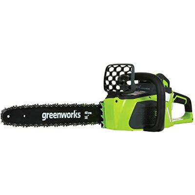 Greenworks Tools Batteria Motosega a Catena GD40CS40 (Li-Ion 40V 11 m/s Velocità della Catena, 40cm (1kw), 180 ml Volume del Serbatoio dell'olio senza Batteria e Caricabatterie), verde Greenworks Tools Batteria Motosega a Catena GD40CS40 (Li-Ion 40V 11 m/s Velocità della Catena, 40cm (1kw), 180 ml Volume del Serbatoio dell'olio senza Batteria e Caricabatterie), verde