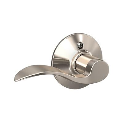 SCHLAGE Non-Turning Right Hand Accent Lever, Polished Nickel by Lock Company SCHLAGE Non-Turning Right Hand Accent Lever, Polished Nickel by Lock Company