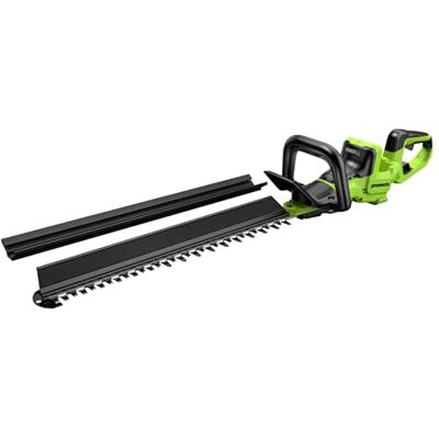 Greenworks Tagliasiepi a batteria 24V 66 cm, motore brushless, lama doppia azione 30 mm, manico rotante 180°, Hedge Sweeper, solo utensile Greenworks Tagliasiepi a batteria 24V 66 cm, motore brushless, lama doppia azione 30 mm, manico rotante 180°, Hedge Sweeper, solo utensile