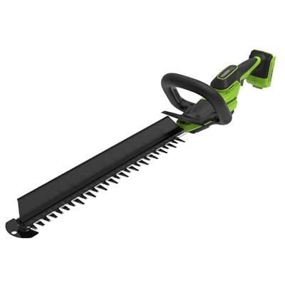 Greenworks Tagliasiepi a batteria 24V 56 cm, motore brushless, lama doppia azione 28 mm, Hedge Sweeper integrato, impugnatura ergonomica, solo utensile Greenworks Tagliasiepi a batteria 24V 56 cm, motore brushless, lama doppia azione 28 mm, Hedge Sweeper integrato, impugnatura ergonomica, solo utensile