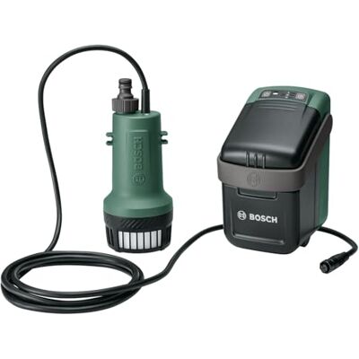 Bosch Home and Garden Pompa sommersa a batteria GardenPump 18V-2000 (1x batteria, sistema da 18 Volt, confezione in cartone) Bosch Home and Garden Pompa sommersa a batteria GardenPump 18V-2000 (1x batteria, sistema da 18 Volt, confezione in cartone)