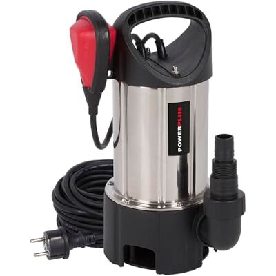POWERPLUS -400 W Pompa sommergibile, temperatura massima 35°C e portata 7500 l/h, pompa da giardino, pompa di aspirazione, pompa sommergibile, attrezzi da giardino POWERPLUS -400 W Pompa sommergibile, temperatura massima 35°C e portata 7500 l/h, pompa da giardino, pompa di aspirazione, pompa sommergibile, attrezzi da giardino