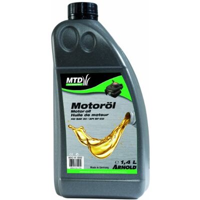 Arnold Olio estivo per motore a 4 tempi, MTD originale, SAE 30 HD, 1,4 litri Arnold Olio estivo per motore a 4 tempi, MTD originale, SAE 30 HD, 1,4 litri