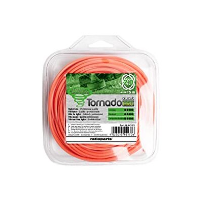 Ratioparts Filo di nylon 2,0 mm Tornado Alu-Cut 15 m filo per decespugliatore Ratioparts Filo di nylon 2,0 mm Tornado Alu-Cut 15 m filo per decespugliatore