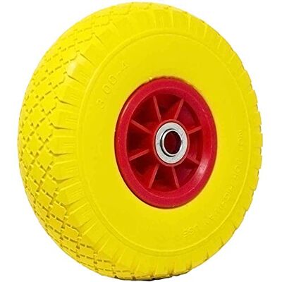 BAKAJI Ruota Piena in Poliretano Giallo Antiforatura per Carrello Portapacchi Battistrada Scolpito Diametro 25cm Larghezza 7,6cm 3.00-4 Cerchio in Plastica Antiurto Asse 20 mm Ricambi Carriole BAKAJI Ruota Piena in Poliretano Giallo Antiforatura per Carrello Portapacchi Battistrada Scolpito Diametro 25cm Larghezza 7,6cm 3.00-4 Cerchio in Plastica Antiurto Asse 20 mm Ricambi Carriole