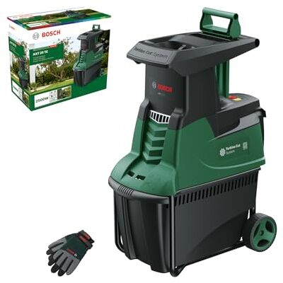Bosch Biotrituratore a turbina AXT 25 TC (2500 W; idoneo per legno e residui resistenti; con guanti da giardinaggio inclusi; cesto di raccolta integrato da 53 l)– Amazon Edition Bosch Biotrituratore a turbina AXT 25 TC (2500 W; idoneo per legno e residui resistenti; con guanti da giardinaggio inclusi; cesto di raccolta integrato da 53 l)– Amazon Edition