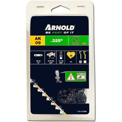 Arnold Catena per motosega, 64 maglie, passo 8,25 mm (.325"), spessore 1,5 mm, 38 cm Arnold Catena per motosega, 64 maglie, passo 8,25 mm (.325"), spessore 1,5 mm, 38 cm