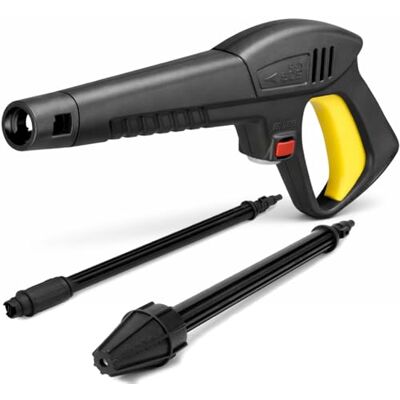 BAKAJI Pistola a Spruzzo d'Acqua ad Alta Pressione 160 Bar Idropulitrici con Grilletto, 2 Lance e 2 Modalità Getto, Compatibile Idropulitrice Lavor, Oleo Mac, Max (Pistola a Spruzzo d'Acqua + Lancia) BAKAJI Pistola a Spruzzo d'Acqua ad Alta Pressione 160 Bar Idropulitrici con Grilletto, 2 Lance e 2 Modalità Getto, Compatibile Idropulitrice Lavor, Oleo Mac, Max (Pistola a Spruzzo d'Acqua + Lancia)