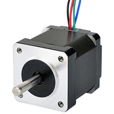 STEPPERONLINE Nema 14 Motore passo-passo 1,8 gradi, 0,5 A, 23 Ncm, 35 x 42 mm, 4 fili STEPPERONLINE Nema 14 Motore passo-passo 1,8 gradi, 0,5 A, 23 Ncm, 35 x 42 mm, 4 fili