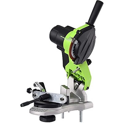 BAKAJI Affilacatene Elettrico da banco per Catena Motosega Affila Catena con Serraggio Automatico e Angolo di Affilatura Regolabile Potenza 85 W 5000 Rpm Disco 104 mm Incluso BAKAJI Affilacatene Elettrico da banco per Catena Motosega Affila Catena con Serraggio Automatico e Angolo di Affilatura Regolabile Potenza 85 W 5000 Rpm Disco 104 mm Incluso