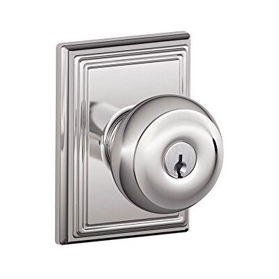 SCHLAGE Addison Collection Pomello con chiave georgiana, cromato brillante SCHLAGE Addison Collection Pomello con chiave georgiana, cromato brillante