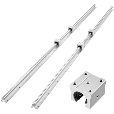 VEVOR Kit di Guide Lineari SBR 20 2 Guide Lineari da 2000 mm con 4 Blocchi di Scorrimento con Cuscinetti, Albero Supportato, Set di Guida Lineare di Scorrimento per Macchine da Taglio, Fresatura VEVOR Kit di Guide Lineari SBR 20 2 Guide Lineari da 2000 mm con 4 Blocchi di Scorrimento con Cuscinetti, Albero Supportato, Set di Guida Lineare di Scorrimento per Macchine da Taglio, Fresatura
