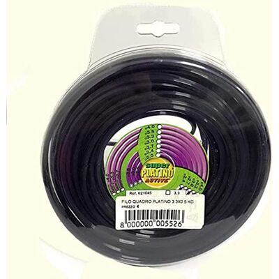 ACTIVE FILO TONDO PLATINO NYLON PER DECESPUGLIATORE DIMENSIONI 3.3 mm. PESO 0.5Kg - ACTIVE FILO TONDO PLATINO NYLON PER DECESPUGLIATORE DIMENSIONI 3.3 mm. PESO 0.5Kg -