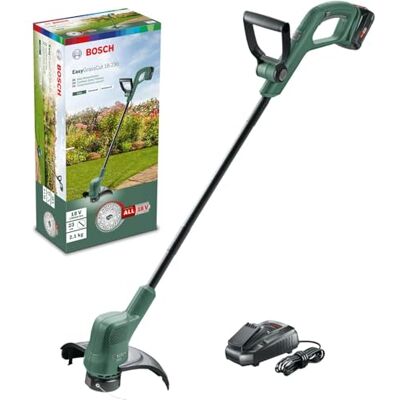Bosch Home and Garden Tagliabordi a batteria EasyGrassCut 18v-230 (1 batteria 2,0 Ah, sistema a 18 Volt, diametro di taglio 23 cm, in scatola di cartone), Nuovo Design/Verde Classico Bosch Home and Garden Tagliabordi a batteria EasyGrassCut 18v-230 (1 batteria 2,0 Ah, sistema a 18 Volt, diametro di taglio 23 cm, in scatola di cartone), Nuovo Design/Verde Classico