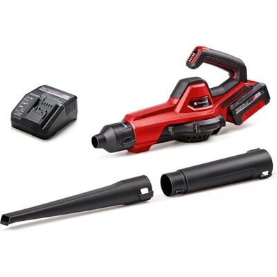 Einhell Soffiatore universale a batteria GE-UB 18/250 Li E (1x4.0 Ah) Power X-Change: 18 V, velocità aria 250 km/h, tubo a 3 pezzi e controllo della velocità con display LED. Senza batteria. Einhell Soffiatore universale a batteria GE-UB 18/250 Li E (1x4.0 Ah) Power X-Change: 18 V, velocità aria 250 km/h, tubo a 3 pezzi e controllo della velocità con display LED. Senza batteria.